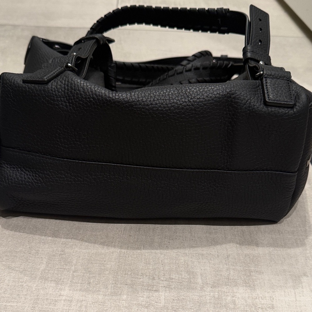 AllSaints Black Leather Kita convertible backpack - Picture 10 of 11